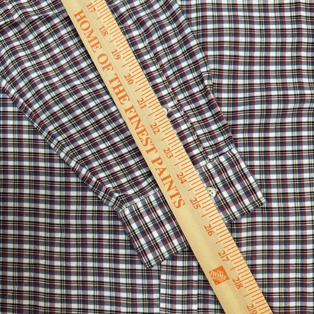 Ralph Lauren Mens XL Button-Down Custom Fit‎ Long Sleeve Plaid Flesh Pony Shirt - Picture 14 of 15